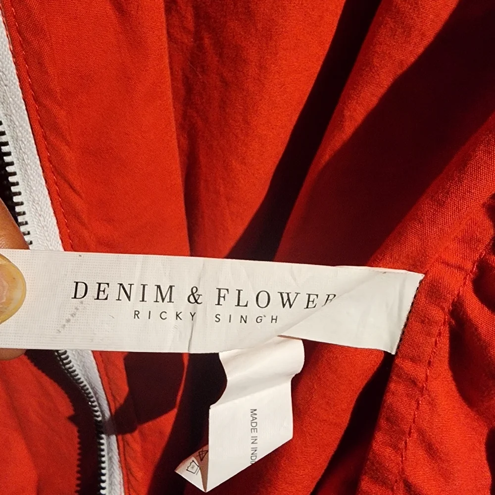 Denim & Flower Ricky Singh Rust Windbreaker  - Picture 8 of 9